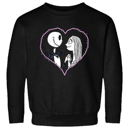 Disneyss The Nightmare Before Christmas Jack Sally Heart Sweatshirts