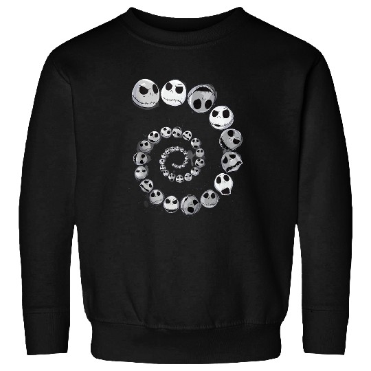 Disneyss The Nightmare Before Christmas Jack Emotional Spiral Sweatshirts