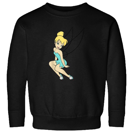 Disneys Peter Pan Tinkerbell Sitting With A Smile Sweatshirts