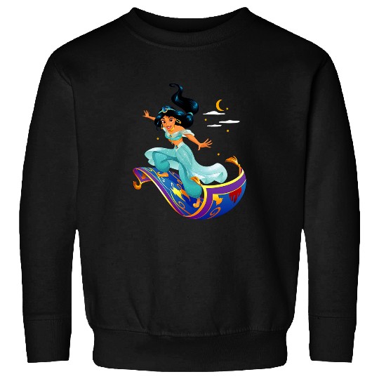 Disneys Aladdin Princess Jasmine Magic Carpet Pose Sweatshirts