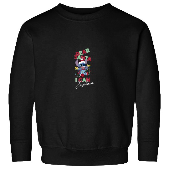 Disneyss Lilo Stitch Christmas Dear Santa I Can Explain Sweatshirts