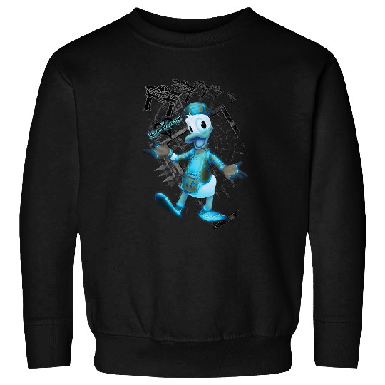 Disneyss Kingdom Hearts Danald Duck Tron Crossover Portrait Sweatshirts
