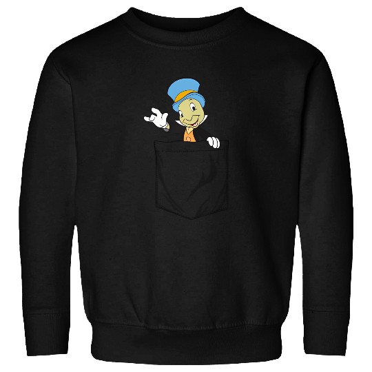 Disney Pinocchio Jiminy Cricket Faux Pocket Sweatshirts