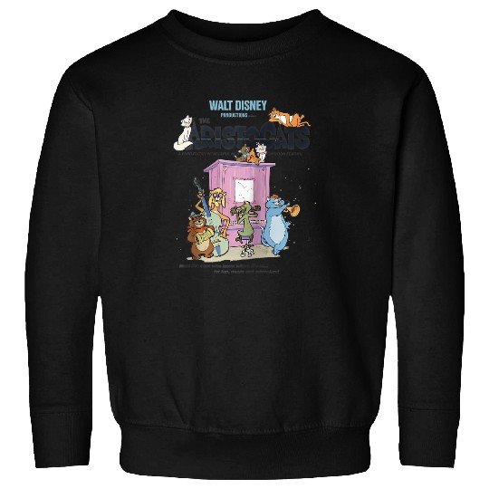 Disney The Aristocats Cats Playing Piano Raglan Baseball Tee Sweatshirts