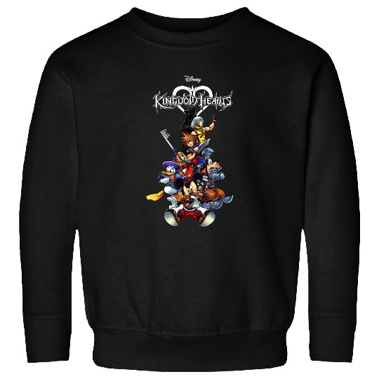 Disneyss Kingdom Hearts Group shots Action Pose Logo Sweatshirts