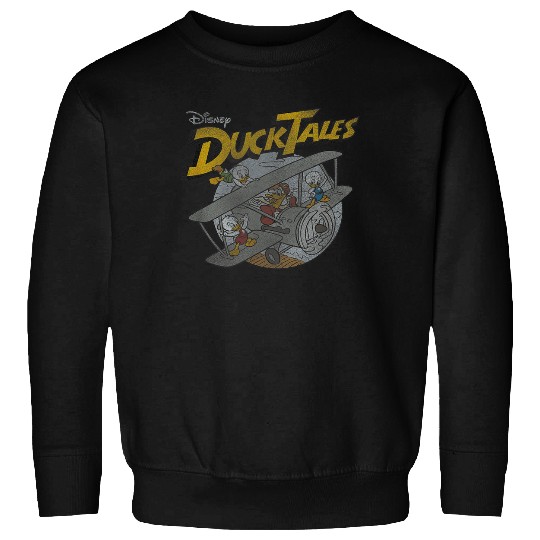 Disney DuckTales Ducks On Airplane Distressed Po Sweatshirts