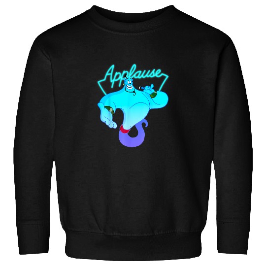 Disney Aladdin Genie Neon Applause Sign Vintage Sweatshirts