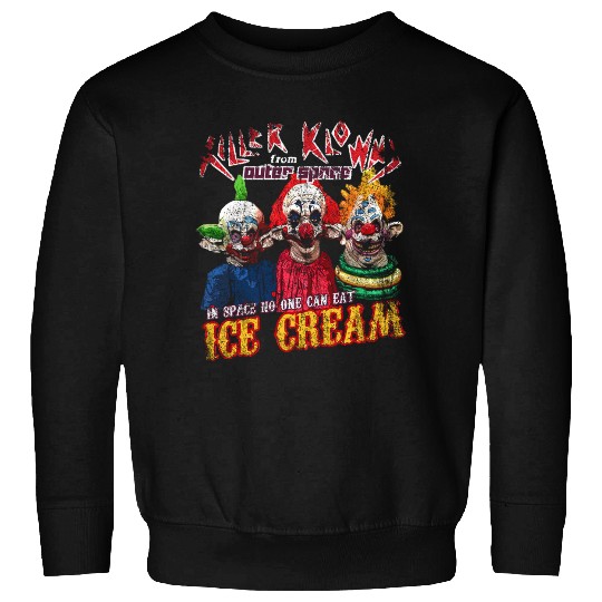 Killer Klowns from Outer Space, faded and distressed Sweatshirts