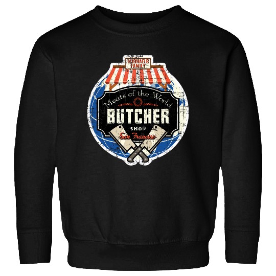 Meats of the World, distressed Sweatshirts