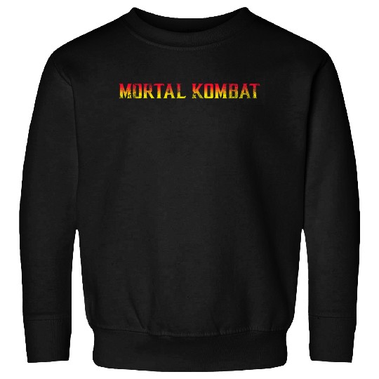 Mortal Kombat Vintage Title, distressed Sweatshirts