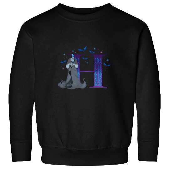Disney Villains Alphabet Monogram Letter H For Hades Sweatshirts
