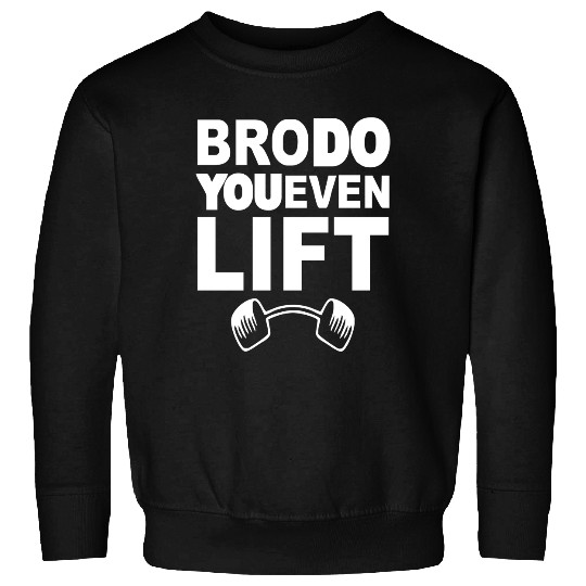 BRO Do You Even Lift Baseball Raglan Sweatshirts