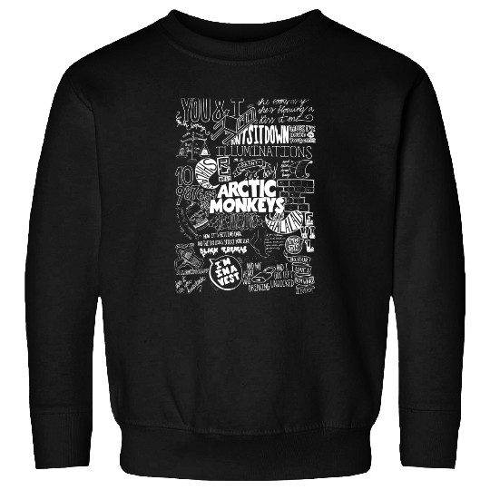 Arctic Monkeys Song Lyrics Rock Music Band Sweatshirts
