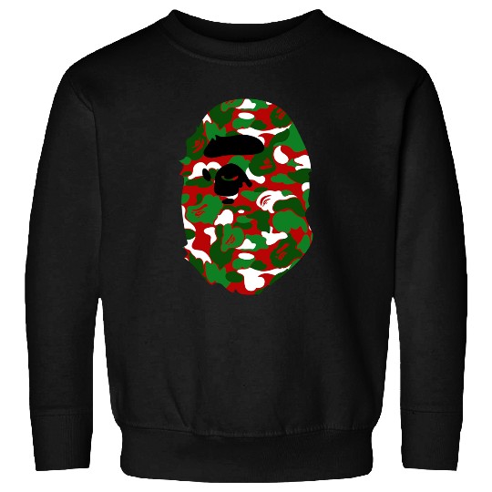 A Bathing Ape Camo Big Ape Head 2016 Sweatshirts