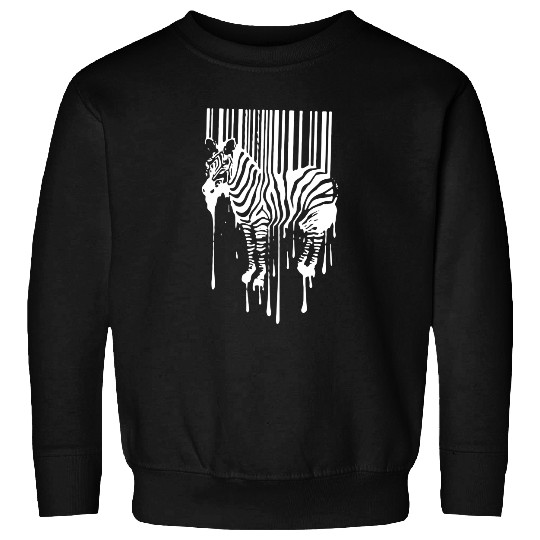 Banksy Street Art Zebra Bar Code Sweatshirts