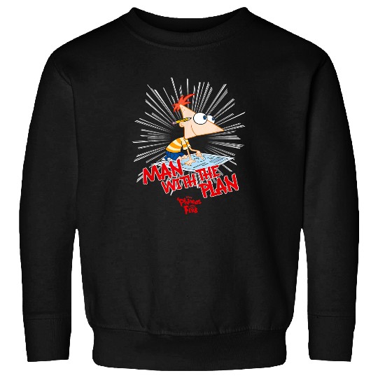 Disneyss Phineas And Ferb The Plan Man Sweatshirts