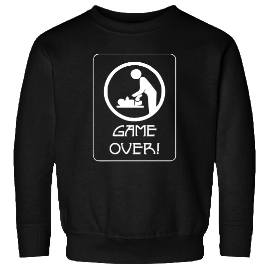 New Dad Game Over, Baby Daddy Parent Sweatshirts