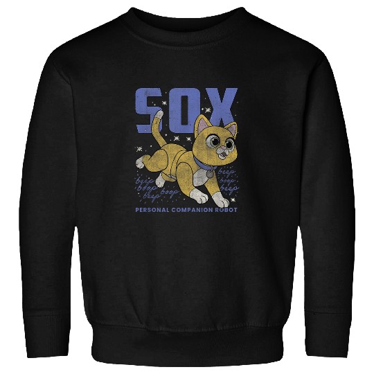 Disney Pixar Lightyear Sox Retro Cat Robot Poste Sweatshirts