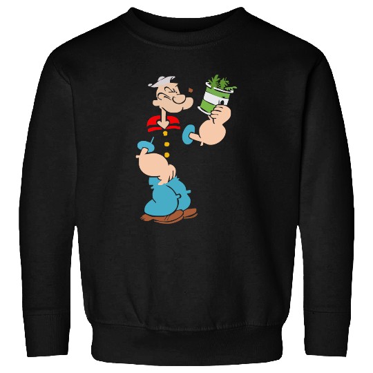 Popeye Spinach Retro Mens Funny Sweatshirts