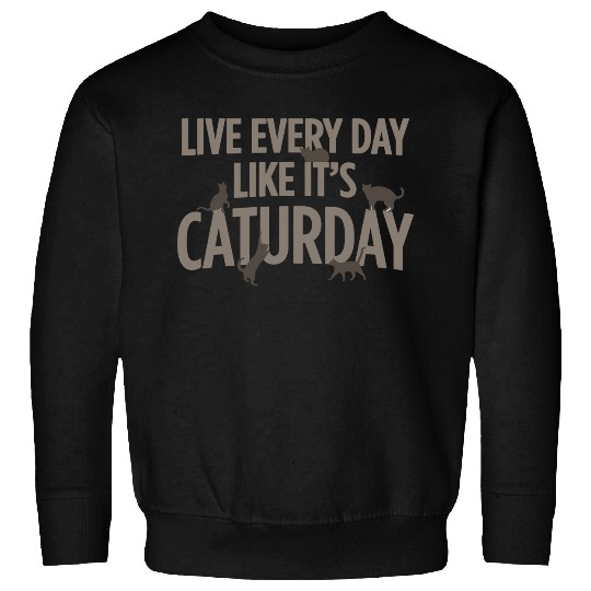 Live Every Day Like Its Caturday Sweatshirts