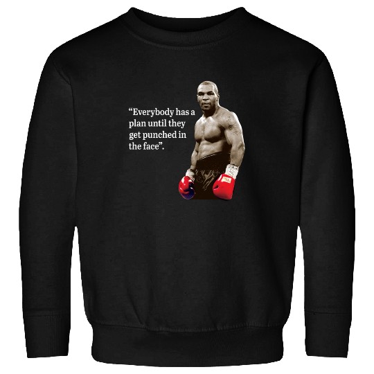 Iron Mike Tyson Quotes Men's Black Sweatshirts
