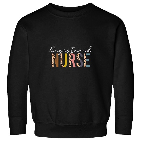 Womens Leopard Registered nurses RN nurses Day nurses Week Sweatshirts