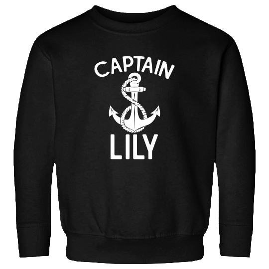 Captain Lily Yacht Boat Ship Boating Sailing Sweatshirts