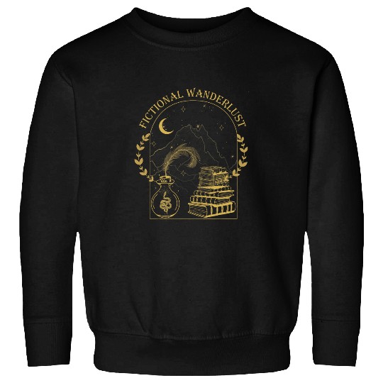 Fictional Wanderlust Book Aesthetic Cottagecore Reading Nerd Sweatshirts