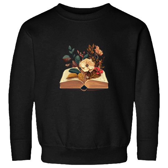 Floral Cute Book Lover Aesthetic Flower Book Reading Teacher Sweatshirts