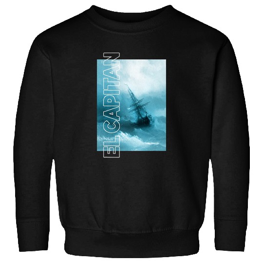 El Capitan Sailing Boat Navy Yacht Captain Sailor Sweatshirts