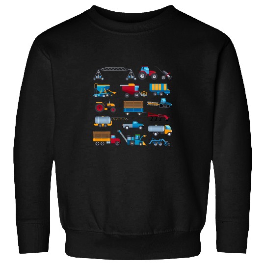 Agriculture Machines Tractor Identification Farmer Vehicles Sweatshirts