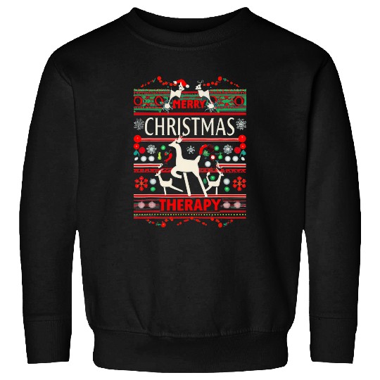 Women Retro Occupational Therapy Christmas Reindeers OT OTA Sweatshirts