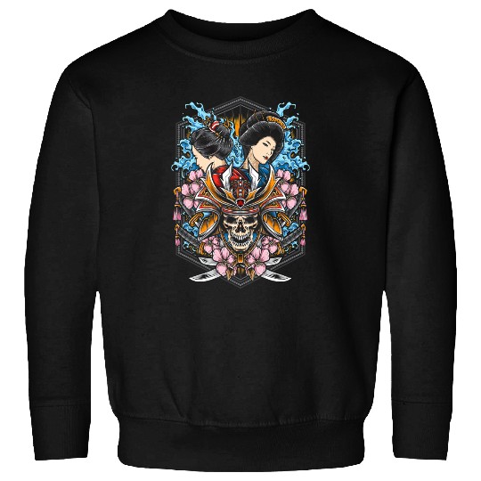Ancient Japanese Samurai Bushido Katana Ronin Geisha Warrior1 Sweatshirts