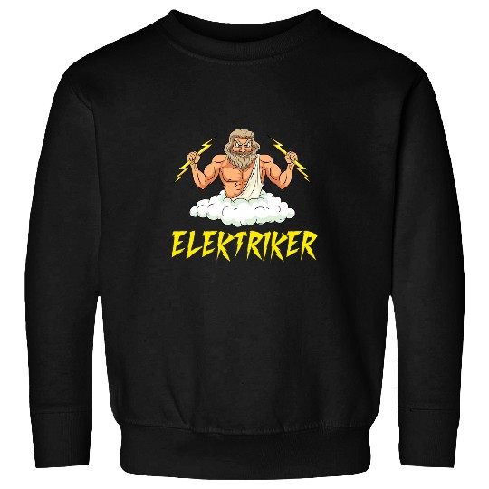 Electrical Zeus Flashes Electronic Power Design Electrician Sweatshirts