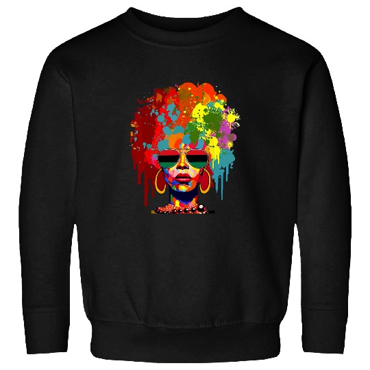 I Am Black History Month Black Queen BHM Pride Melanin Women 1 8 Sweatshirts