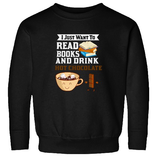 Book Reading Gif Read Books Drink Hot Chocolate Sweatshirts
