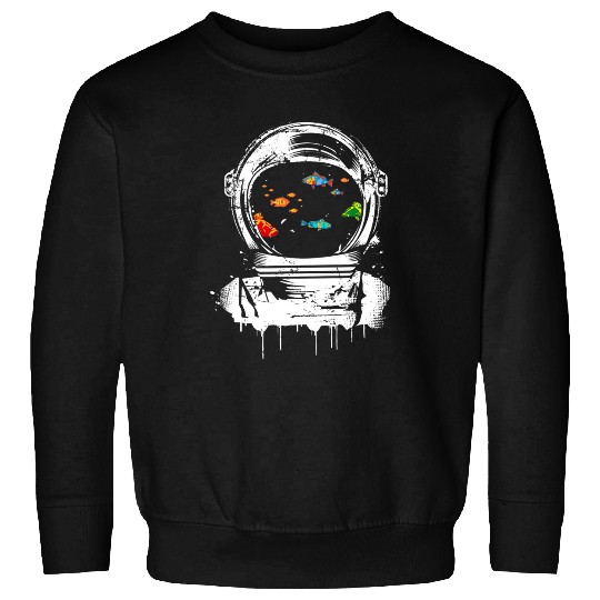 Astronauts helmet aquarium and imaginative gift Sweatshirts
