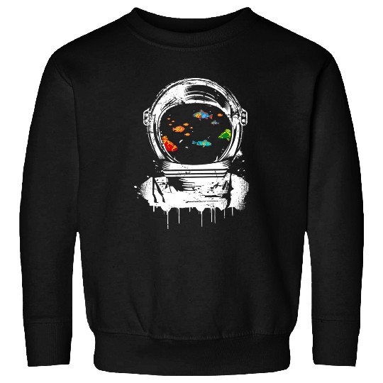 Astronauts helmet aquarium and imaginative gift Sweatshirts