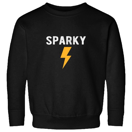 Electrical Gift Funny Sparky Nickname Lightning Bolt Tee Electrician Sweatshirts