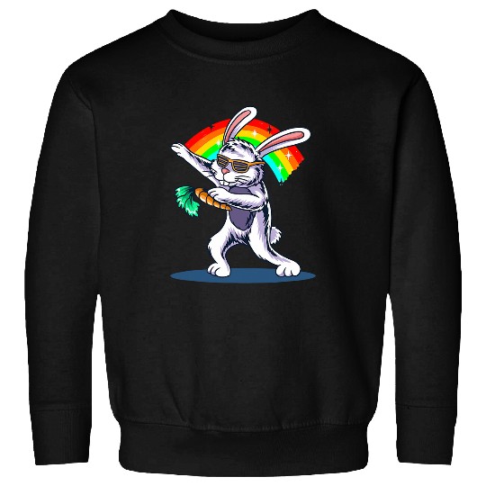 LGBT Pride Happy Easter Bunny Dabbings Carrot Gay Rabbit Funny Sweatshirts