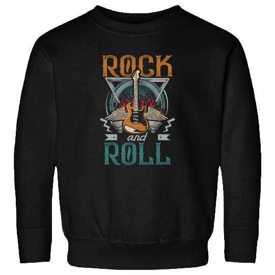 Guitarist vintages Retro 80s Rock Roll Music Guitar Wings Guitar Sweatshirts