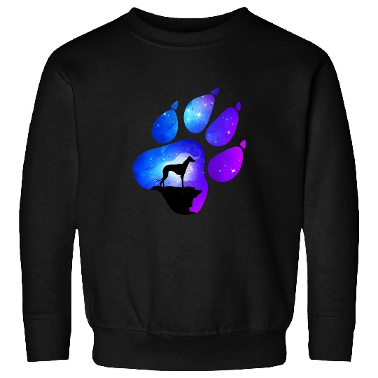 Dog Grayhound Italian Greyhound Paw Dog Lover Mom Dad Sweatshirts