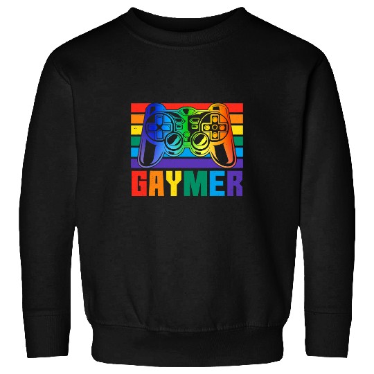 LGBT Pride Gaymer Gay Pride Rainbow Gamer Gaming LGBTQ Sweatshirts