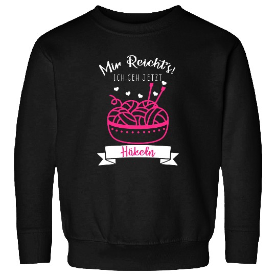 Knitting Yarn Crochetting Saying Wool Needle Women 2 Sweatshirts