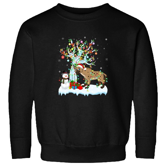 Hyena xmass Element Tree Lighting Hyena Christmas 32 Sweatshirts