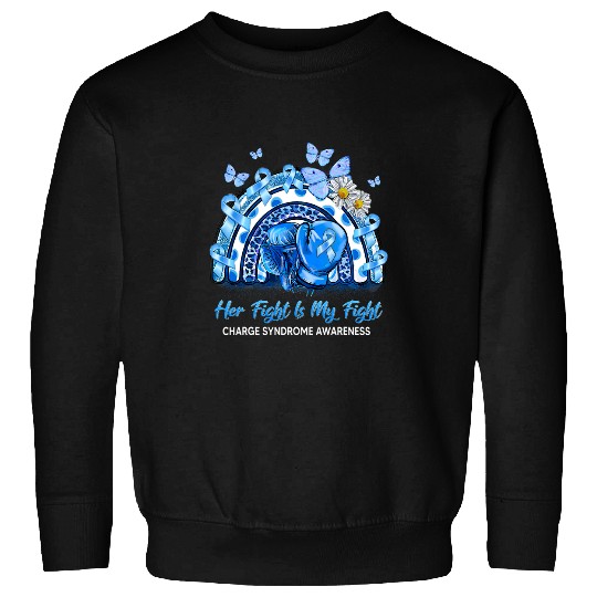 Charge Syndromes Warrior Womens Men Fight Charge Syndromes Awareness Family Support Sweatshirts