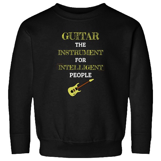 Guitarist Instrument For Intelligent People Retro Lemon Present Guitar Sweatshirts