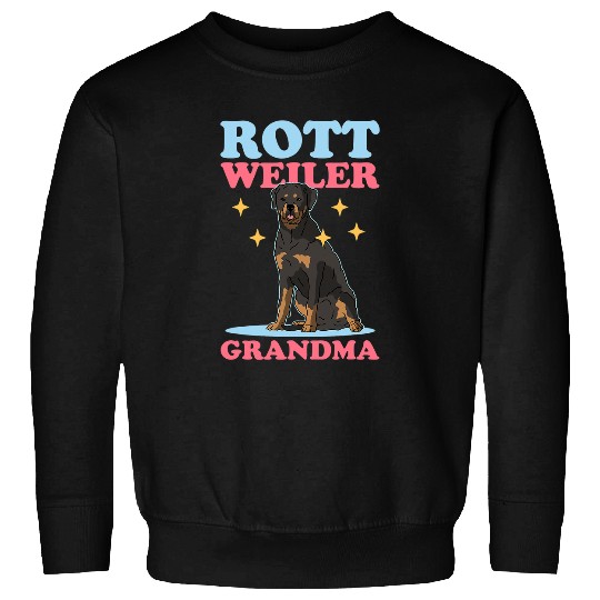 Dog Rottweiler Grandma Rottie Dog Owner Rottweiler Sweatshirts