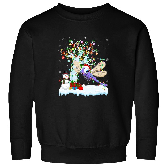 Dragonfly xmass Element Tree Lighting Dragonfly Christmas 12 Sweatshirts