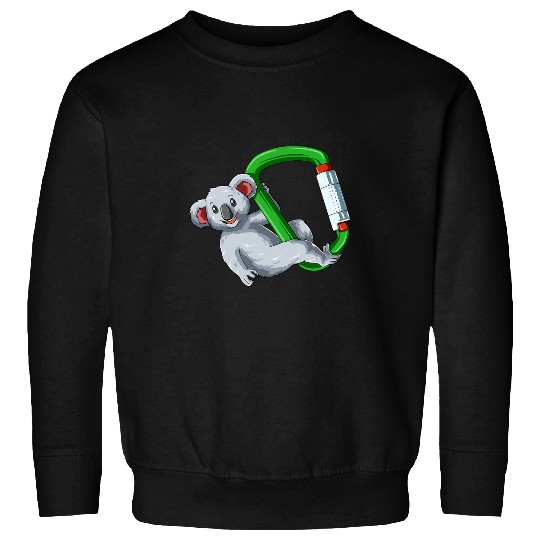 Climbing Climber Funny Rock Climbing Koala Climb Sweatshirts